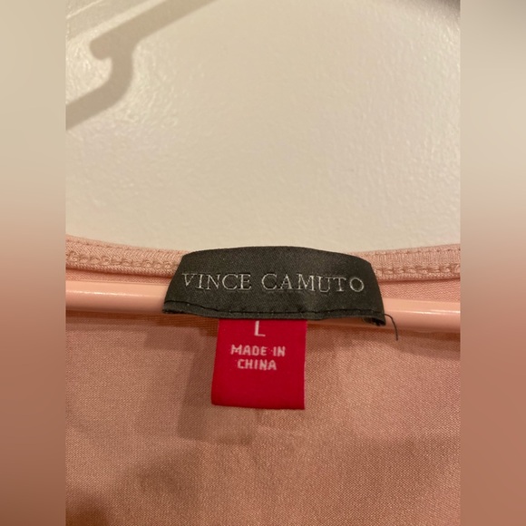 Vince Camuto Blush Pink Ruffle Sleeve Blouse L - Picture 2 of 2